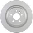 36011643 Rear, Driver or Passenger Side Brake Disc, Geomet Coated, Plain Surface, Vented, 5 Lugs, 330 mm