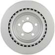 36011643 Rear, Driver or Passenger Side Brake Disc, Geomet Coated, Plain Surface, Vented, 5 Lugs, 330 mm