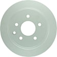 40011030 Rear, Driver or Passenger Side Brake Disc, Geomet Coated, Plain Surface, Solid, 5 Lugs, 291.6 mm, QuietCast Series