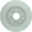 40011030 Rear, Driver or Passenger Side Brake Disc, Geomet Coated, Plain Surface, Solid, 5 Lugs, 291.6 mm, QuietCast Series