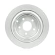 40011040 Rear, Driver or Passenger Side Brake Disc, Geomet Coated, Plain Surface, Vented, 5 Lugs, 307.8 mm, QuietCast Series