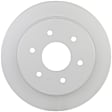 2005 Nissan Titan - Rear, Driver or Passenger Side Brake Disc, Geomet Coated, Plain Surface, Solid, 6 Lugs, 319.5 mm, 5.6L 8Cyl, QuietCast Series