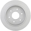 2005 Nissan Titan - Rear, Driver or Passenger Side Brake Disc, Geomet Coated, Plain Surface, Solid, 6 Lugs, 319.5 mm, 5.6L 8Cyl, QuietCast Series