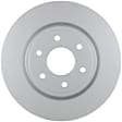 40011066 Front, Driver or Passenger Side Brake Disc, Geomet Coated, Plain Surface, Vented, 6 Lugs, 295.6 mm, QuietCast Series