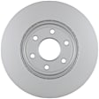 40011066 Front, Driver or Passenger Side Brake Disc, Geomet Coated, Plain Surface, Vented, 6 Lugs, 295.6 mm, QuietCast Series