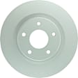 40011472 Front, Driver or Passenger Side Brake Disc, Geomet Coated, Plain Surface, Vented, 5 Lugs, 295.9 mm, QuietCast Series