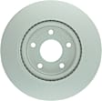 40011472 Front, Driver or Passenger Side Brake Disc, Geomet Coated, Plain Surface, Vented, 5 Lugs, 295.9 mm, QuietCast Series