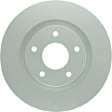 40011473 Front, Driver or Passenger Side Brake Disc, Geomet Coated, Plain Surface, Vented, 5 Lugs, 295.8 mm, 2.5L, 4Cyl, QuietCast Series