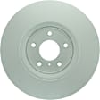 40011483 Front, Driver or Passenger Side Brake Disc, Geomet Coated, Plain Surface, Vented, 5 Lugs, 319.6 mm, QuietCast Series