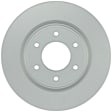 40011489 Front, Driver or Passenger Side Brake Disc, Plain Surface, Vented, 6 Lugs, 349.7 mm, 5.6L, 8Cyl, QuietCast Series