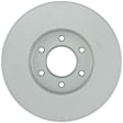 40011489 Front, Driver or Passenger Side Brake Disc, Plain Surface, Vented, 6 Lugs, 349.7 mm, 5.6L, 8Cyl, QuietCast Series