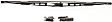 40716A MicroEdge Series Wiper Blade, Framed 16 in.