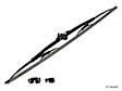 40720A MicroEdge Series Wiper Blade, Framed 20 in.