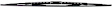 40726 Front, Driver Side MicroEdge Series Wiper Blade, Framed 26 in.