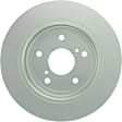 2011 Suzuki SX4 - Rear, Driver or Passenger Side Brake Disc, Geomet Coated, Plain Surface, Solid, 5 Lugs, 278 mm, With Rear Disc, 2.0L 4Cyl