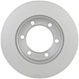 50011222 Front, Driver or Passenger Side Brake Disc, Geomet Coated, Plain Surface, Vented, 6 Lugs, 296.5 mm, QuietCast Series