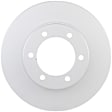 50011224 Front, Driver or Passenger Side Brake Disc, Geomet Coated, Plain Surface, Vented, 6 Lugs, 318.5 mm, QuietCast Series