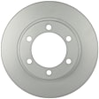 50011243 Front, Driver or Passenger Side Brake Disc, Geomet Coated, Plain Surface, Vented, 6 Lugs, 318.7 mm, QuietCast Series
