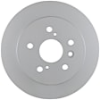 50011277 Rear, Driver or Passenger Side Brake Disc, Geomet Coated, Plain Surface, Solid, 5 Lugs, 281 mm, QuietCast Series