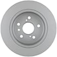 50011277 Rear, Driver or Passenger Side Brake Disc, Geomet Coated, Plain Surface, Solid, 5 Lugs, 281 mm, QuietCast Series