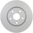 50011465 Front, Driver Side Brake Disc, Geomet Coated, Plain Surface, Vented, 5 Lugs, 296 mm, QuietCast Series
