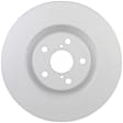 50011491 Front, Driver Side Brake Disc, Geomet Coated, Plain Surface, Vented, 5 Lugs, 334 mm, QuietCast Series