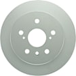 50011559 Rear, Driver or Passenger Side Brake Disc, Geomet Coated, Plain Surface, Solid, 5 Lugs, 281 mm, QuietCast Series