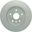 50011559 Rear, Driver or Passenger Side Brake Disc, Geomet Coated, Plain Surface, Solid, 5 Lugs, 281 mm, QuietCast Series