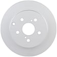 2013 Toyota Prius V - Rear, Driver or Passenger Side Brake Disc, Geomet Coated, Plain Surface, Solid, 5 Lugs, 290 mm, 1.8L 4Cyl