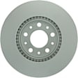52011355 Front, Driver or Passenger Side Brake Disc, Geomet Coated, Plain Surface, Vented, 5 Lugs, 279.8 mm, QuietCast Series