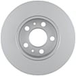 52011362 Front, Driver or Passenger Side Brake Disc, Geomet Coated, Plain Surface, Solid, 5 Lugs, 263 mm, QuietCast Series