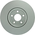 52011562 Front, Driver or Passenger Side Brake Disc, Geomet Coated, Plain Surface, Vented, 5 Lugs, 300 mm, QuietCast Series