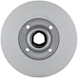 1999 Volkswagen Jetta - Rear, Driver or Passenger Side Brake Disc, Geomet Coated, Plain Surface, Solid, 4 Lugs, AHU Engine, 1.9L 4Cyl