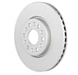 53011426 Front, Driver or Passenger Side Brake Disc, Geomet Coated, Plain Surface, Vented, 6 Lugs, 321 mm