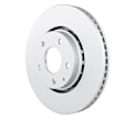 53011427 Front, Driver or Passenger Side Brake Disc, Geomet Coated, Plain Surface, Vented, 5 Lugs, 297 mm
