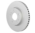 53011434 Front, Driver or Passenger Side Brake Disc, Geomet Coated, Plain Surface, Vented, 5 Lugs, 280 mm