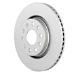 53011442 Front, Driver or Passenger Side Brake Disc, Geomet Coated, Plain Surface, Vented, 5 Lugs, 330 mm