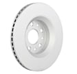 53011442 Front, Driver or Passenger Side Brake Disc, Geomet Coated, Plain Surface, Vented, 5 Lugs, 330 mm
