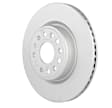 53011444 Front, Driver or Passenger Side Brake Disc, Geomet Coated, Plain Surface, Vented, 6 Lugs, 378 mm