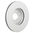 2021 Honda Insight - Front, Driver or Passenger Side Brake Disc, Geomet Coated, Plain Surface, Vented, 5 Lugs, 282 mm, 1.5L 4Cyl