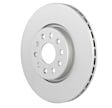 53011453 Front, Driver or Passenger Side Brake Disc, Geomet Coated, Plain Surface, Vented, 5 Lugs, 354 mm