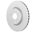 53011454 Front, Driver or Passenger Side Brake Disc, Geomet Coated, Plain Surface, Vented, 5 Lugs, 354 mm