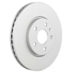 53011474 Front, Driver or Passenger Side Brake Disc, Geomet Coated, Plain Surface, Vented, 5 Lugs, 321 mm