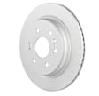 53011494 Rear, Driver or Passenger Side Brake Disc, Geomet Coated, Plain Surface, Vented, 6 Lugs, 345 mm