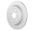 53011498 Rear, Driver or Passenger Side Brake Disc, Geomet Coated, Plain Surface, Vented, 6 Lugs, 375 mm