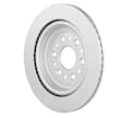 53011498 Rear, Driver or Passenger Side Brake Disc, Geomet Coated, Plain Surface, Vented, 6 Lugs, 375 mm