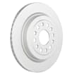 53011498 Rear, Driver or Passenger Side Brake Disc, Geomet Coated, Plain Surface, Vented, 6 Lugs, 375 mm