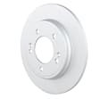 53011521 Rear, Driver or Passenger Side Brake Disc, Geomet Coated, Plain Surface, Solid, 5 Lugs, 262 mm