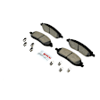 BC1068 Rear Quietcast Premium Series Ceramic Brake Pad Set