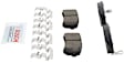 2010 Kia Forte - Rear Ceramic Brake Pad Set, 2.4L 4Cyl, Quietcast Premium Series